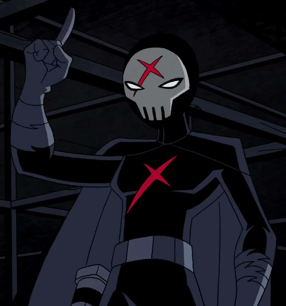 Red X, Teen Titans, black suit, SD Phone Wallpaper
