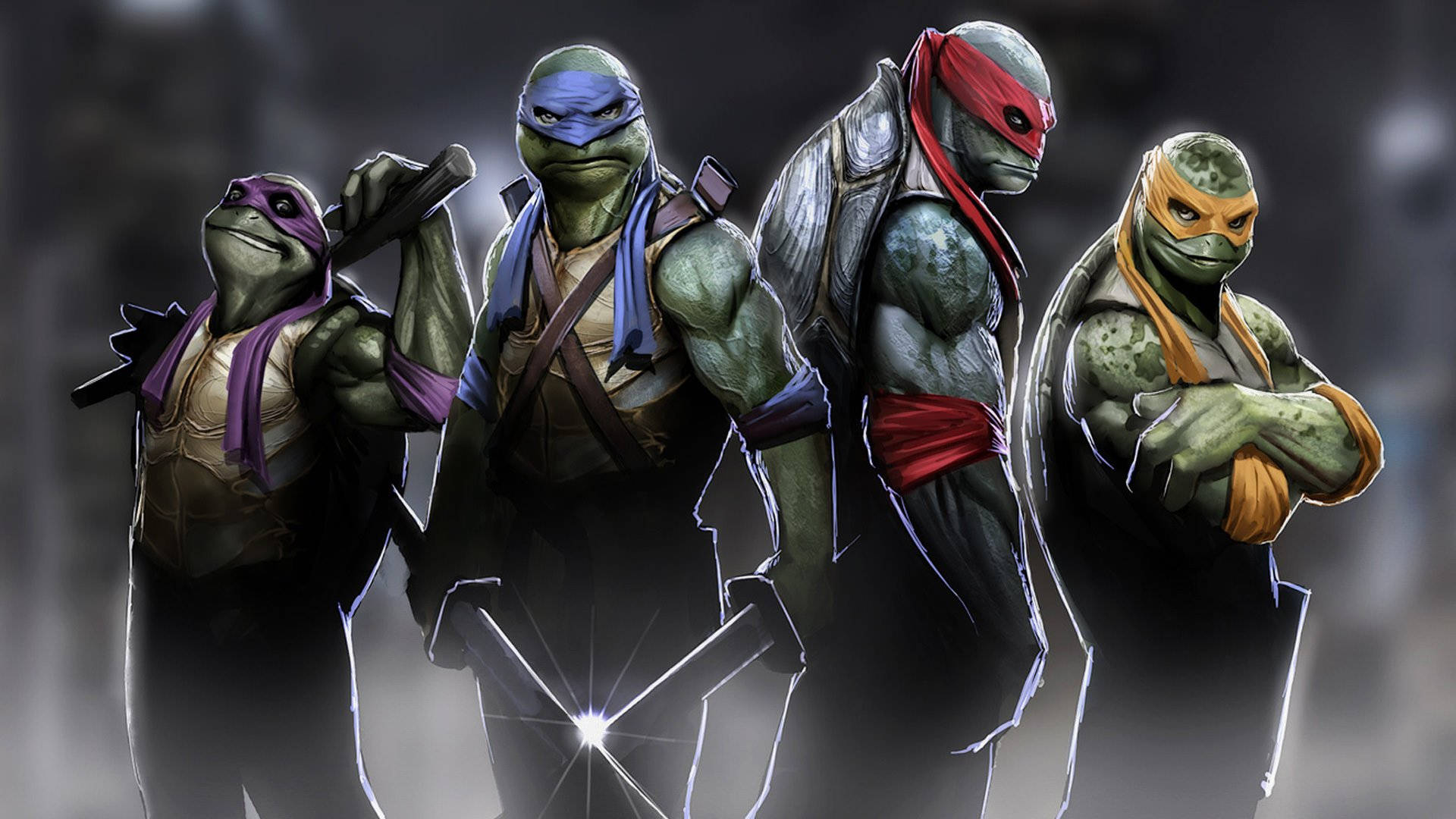 Teenage Mutant Ninja Turtles, ninja turtles, armored, Full HD Desktop Wallpaper