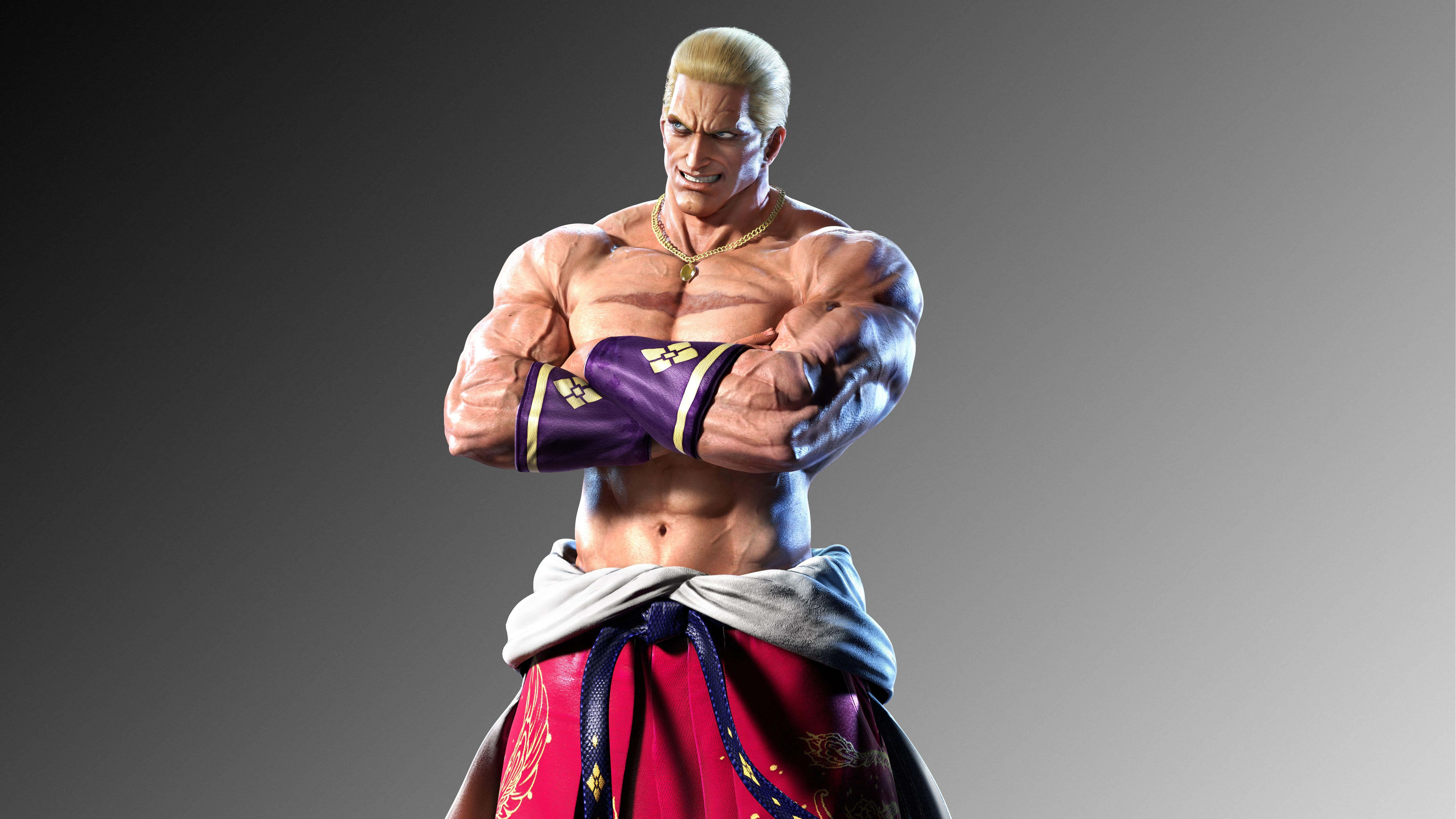 Tekken Characters, anime fighter, blonde hair, 5K Desktop Wallpaper