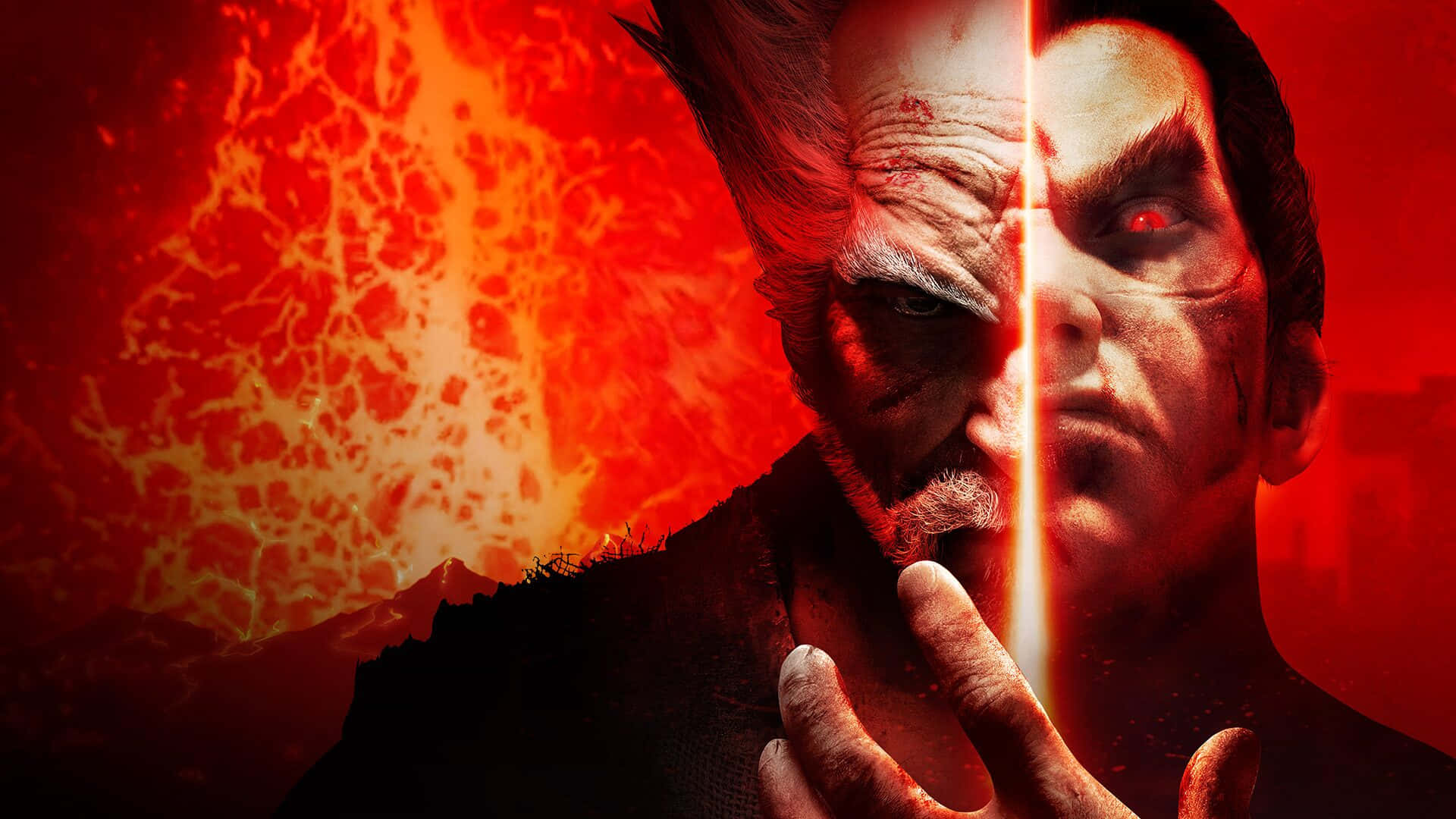 Tekken Characters, split-faced warrior, beast, Full HD Desktop Wallpaper