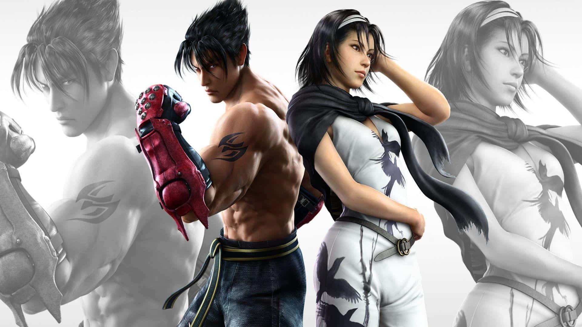 Tekken Characters, anime fighters, tattoos, Full HD Desktop Wallpaper