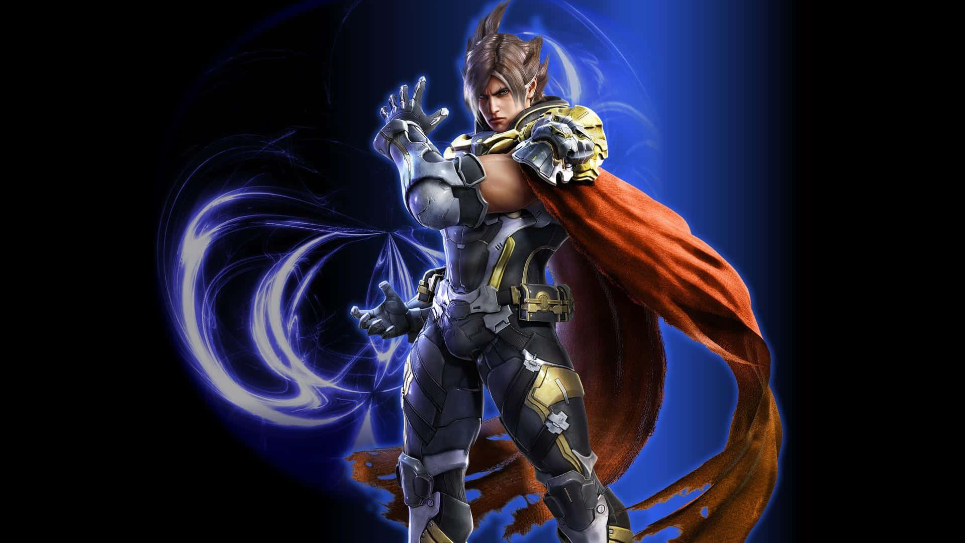 Tekken Characters, silver and gold armor, flowing red cape, Full HD Desktop Wallpaper