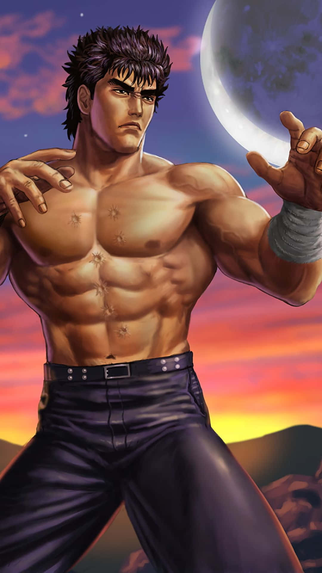 Tekken Characters, muscular anime fighter, spiky hair, Full HD Phone Wallpaper