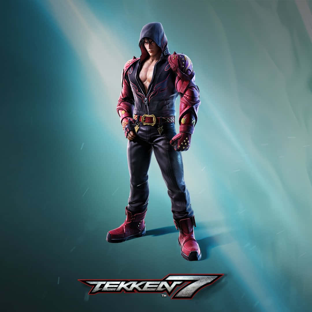 Tekken 7, red and black armor, muscular fighter, SD Desktop Wallpaper