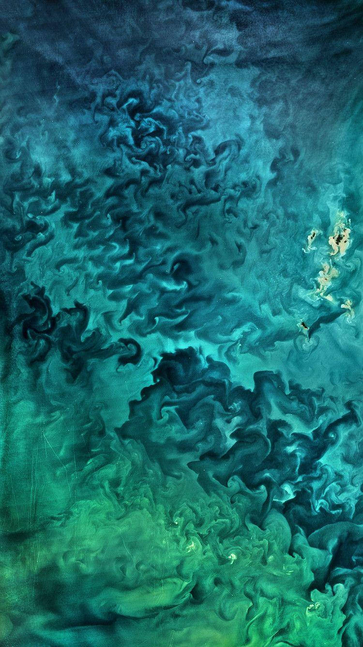 Telegram, abstract sea, teal, HD Phone Wallpaper