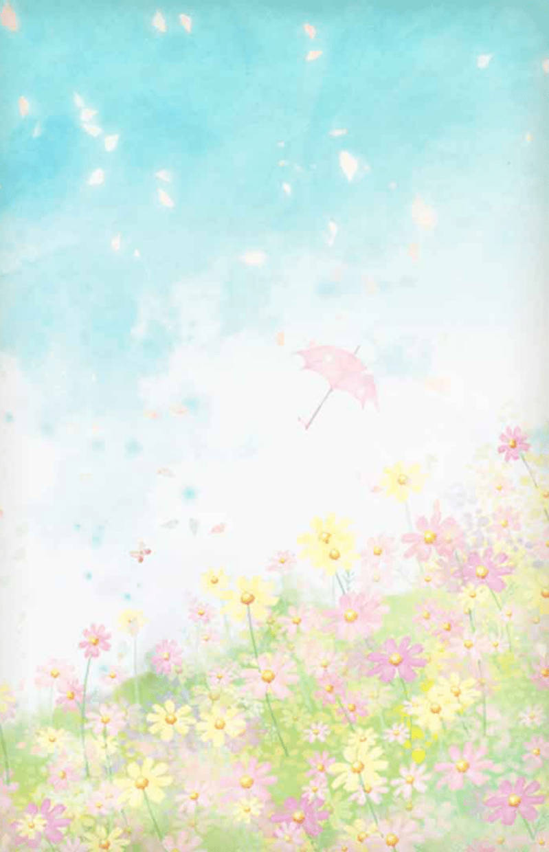 Telegram, umbrella, flowers, SD Phone Wallpaper