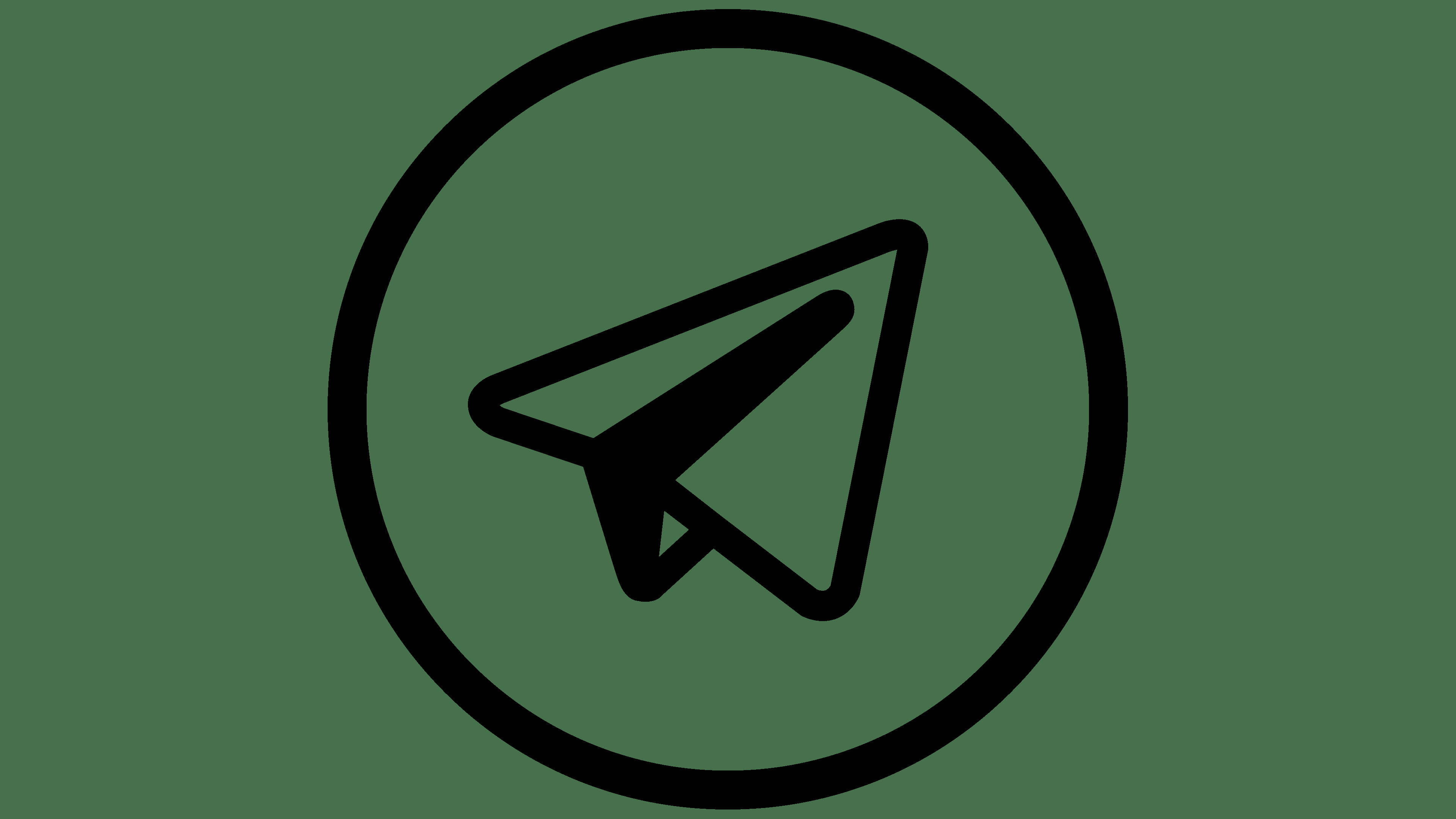 Telegram, green, black paper airplane, 4K Desktop Wallpaper