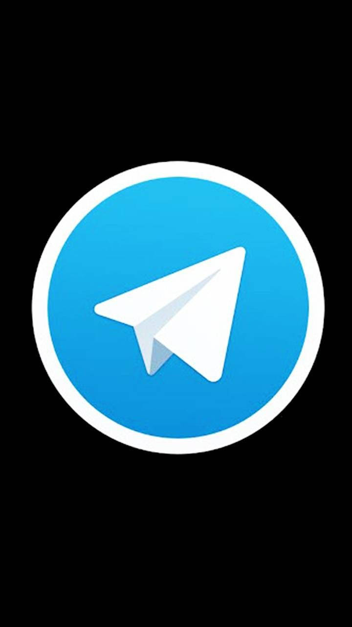 Telegram, circle, white paper airplane icon, HD Phone Wallpaper