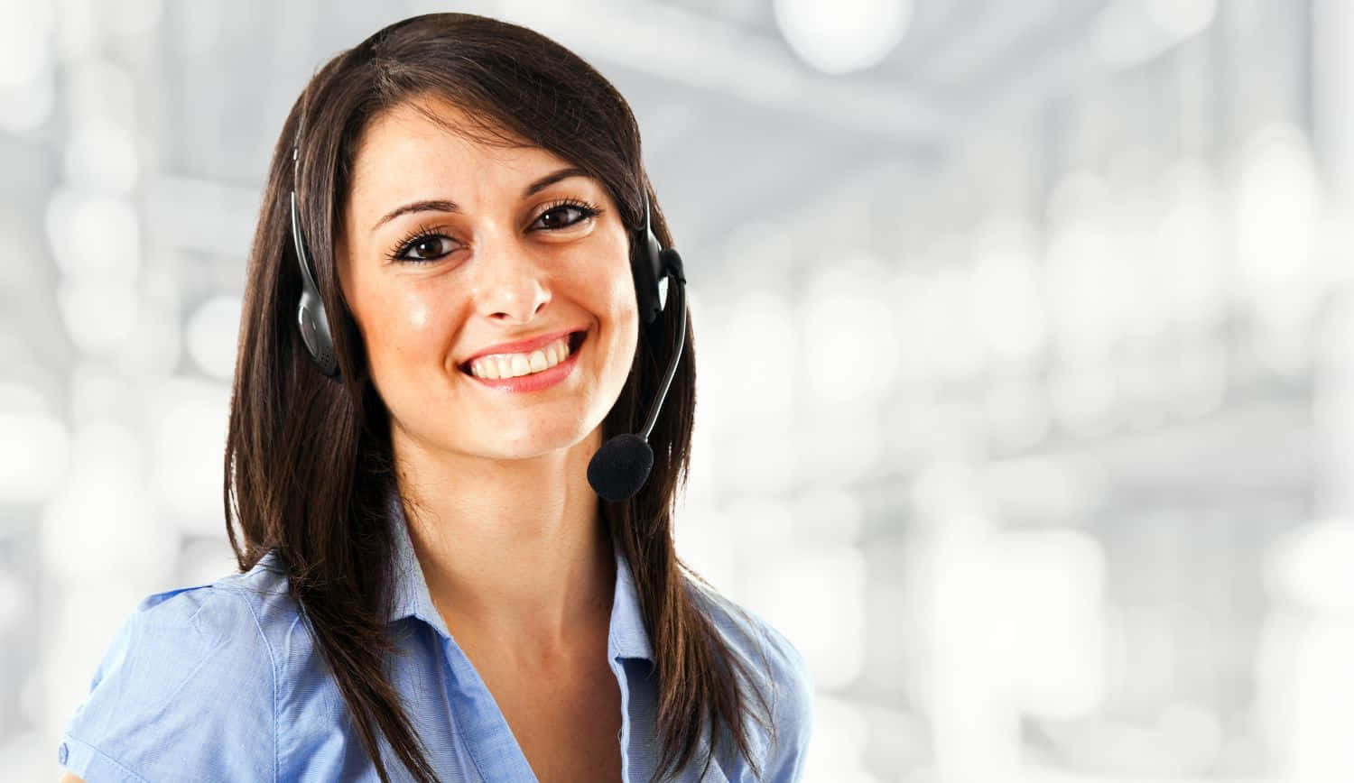 Telemarketing, headset, bright office, HD Desktop Wallpaper