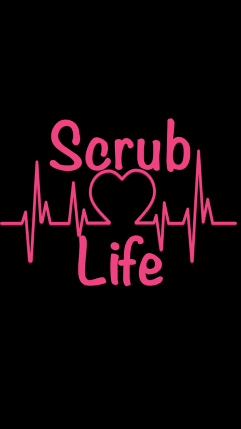 nurse phone, Scrub Life, pink neon, HD Phone Wallpaper