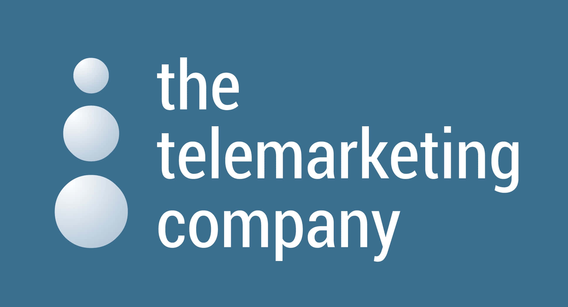 telemarketing, three stacked white circles, white text, Full HD Desktop Wallpaper