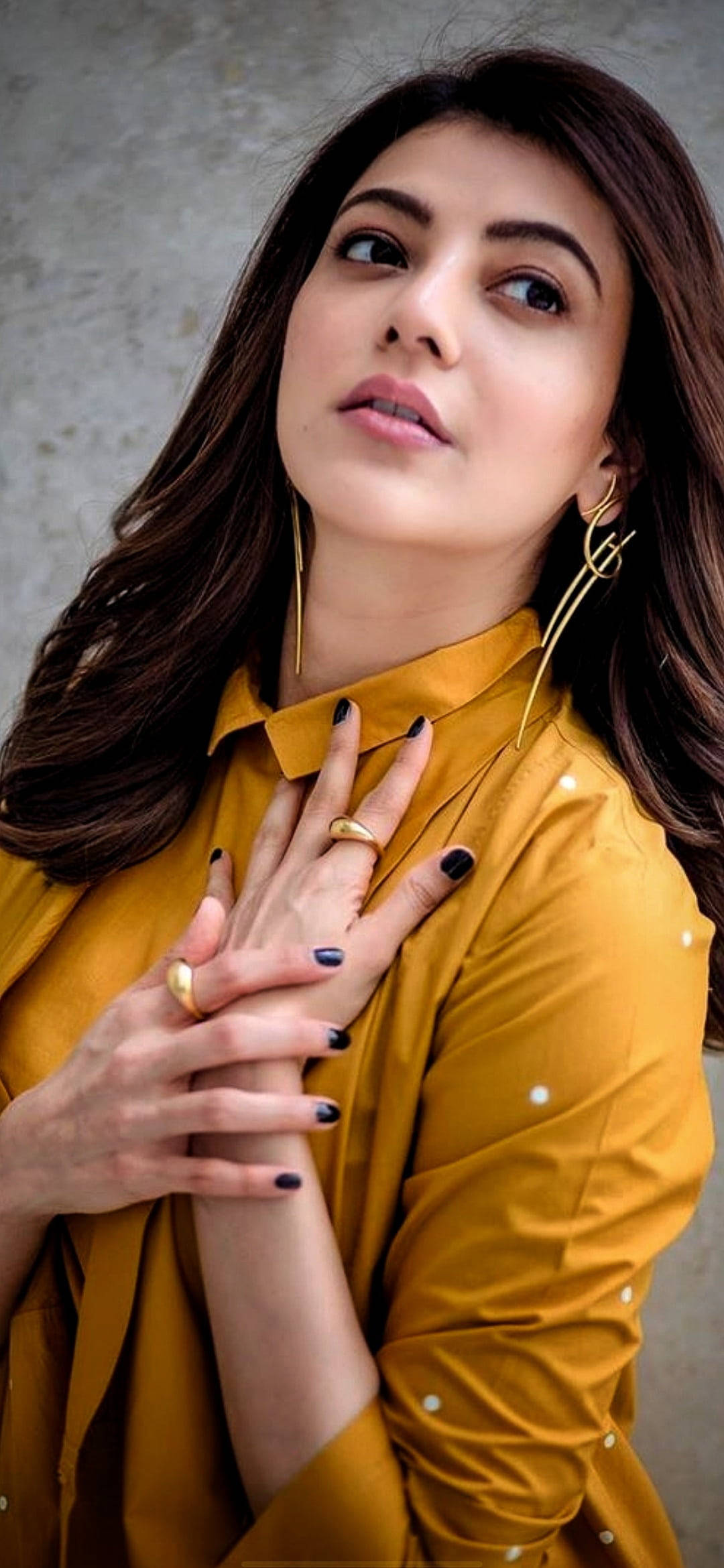 Telugu Heroines, ochre, mustard yellow, Full HD Phone Wallpaper
