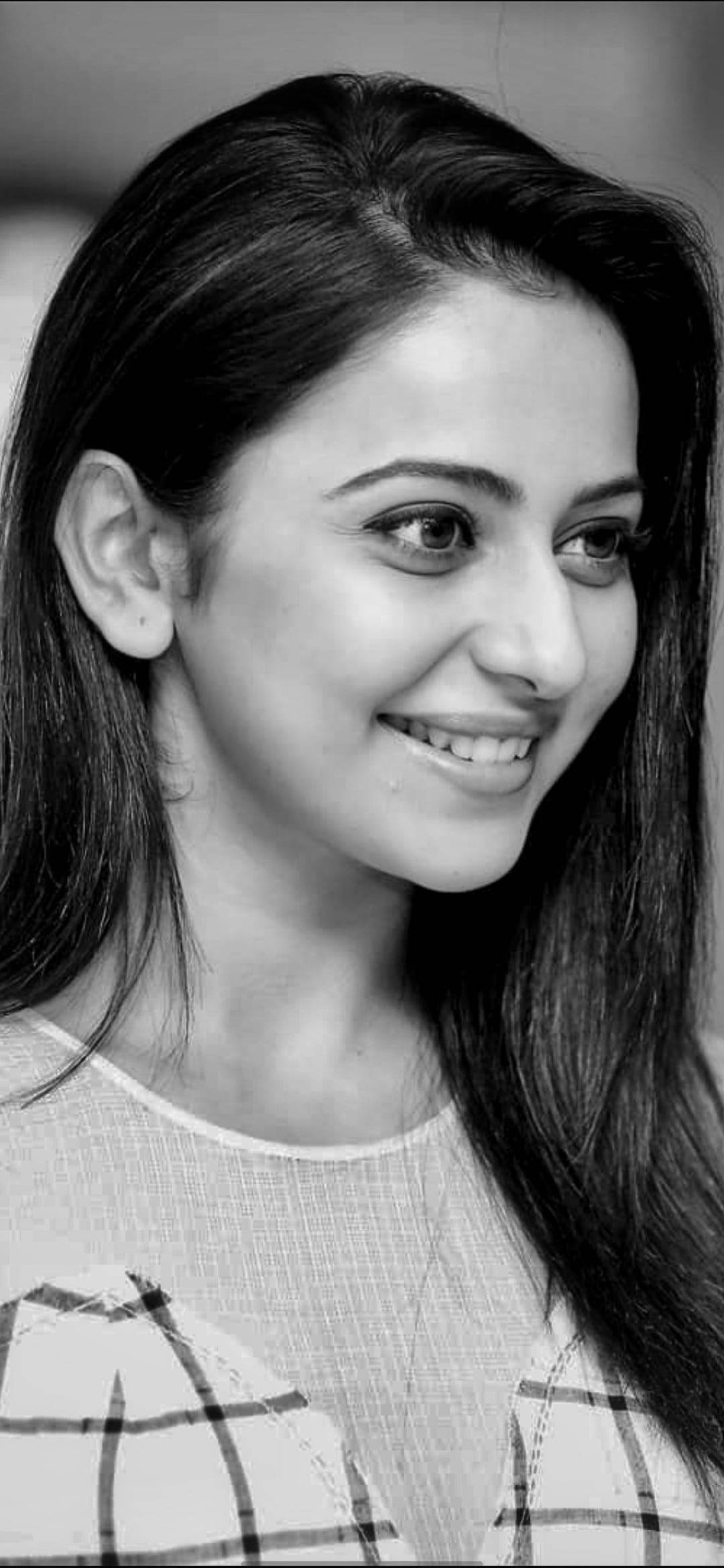 Telugu Heroines, black and white, plaid top, Full HD Phone Wallpaper