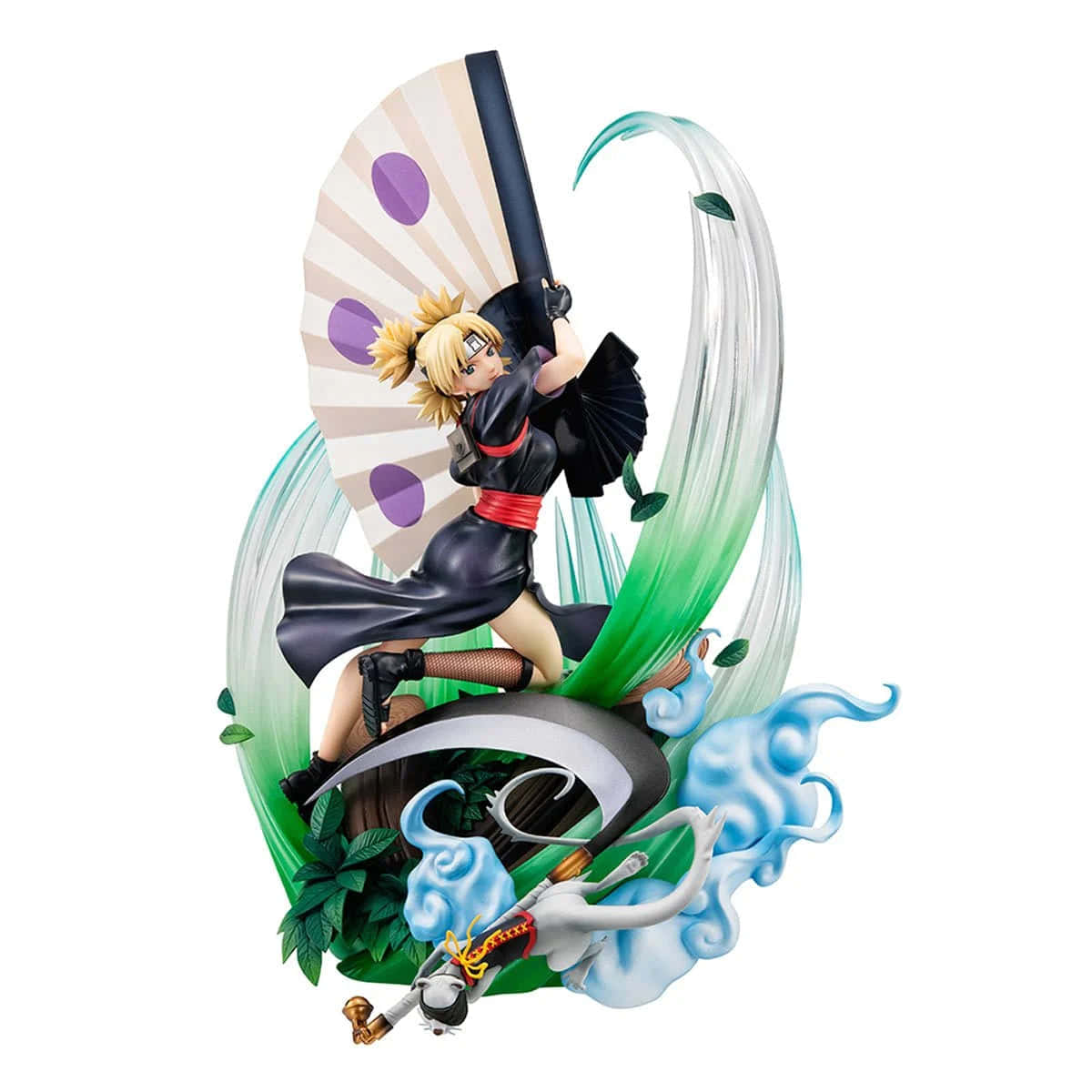Temari, blonde warrior, large fan, SD Desktop Wallpaper