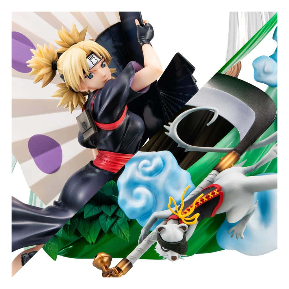 Temari, blonde-haired ninja, fan, SD Desktop Wallpaper