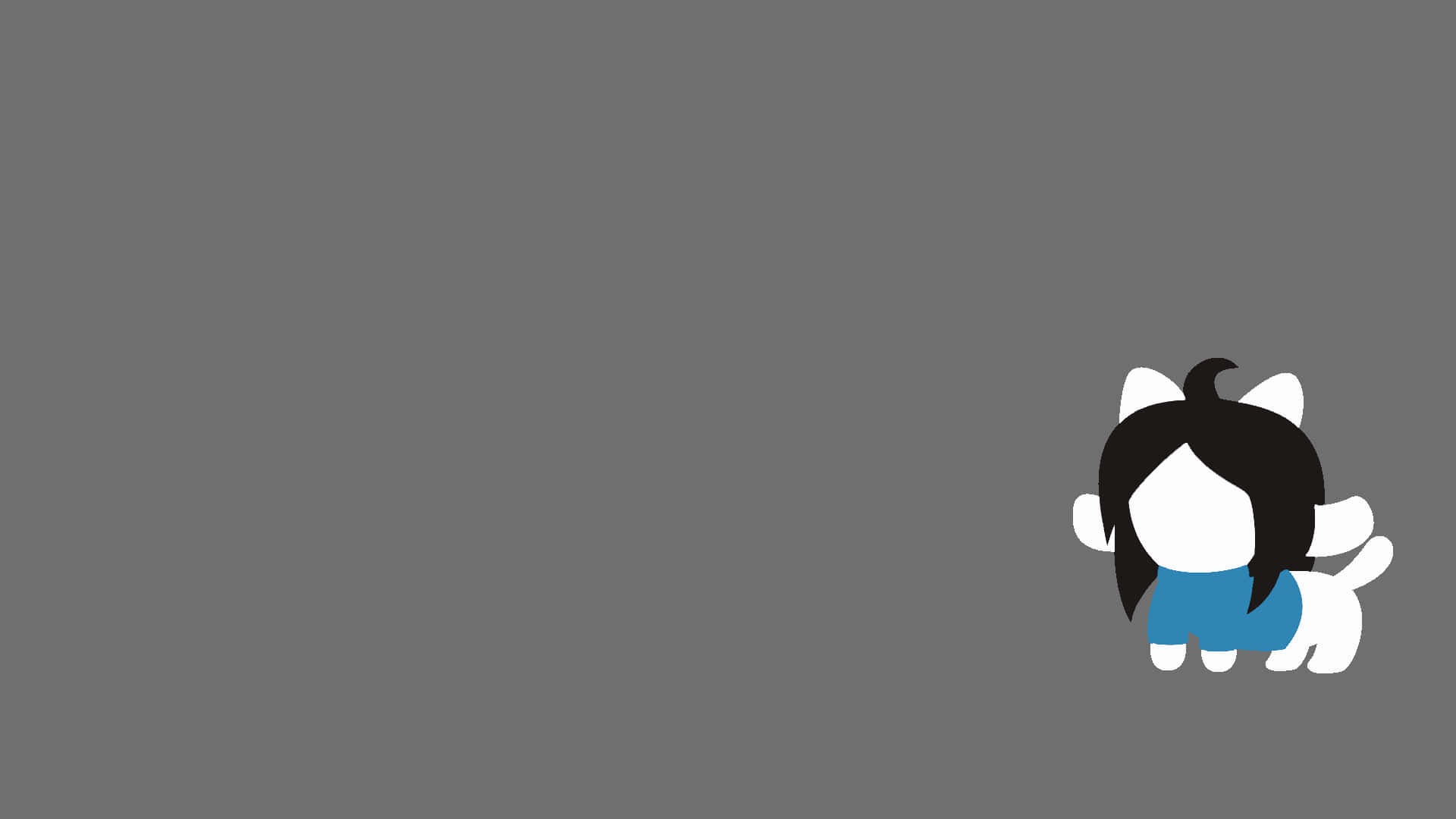 Temmie, UNDERTALE, chibi-style, Full HD Desktop Wallpaper