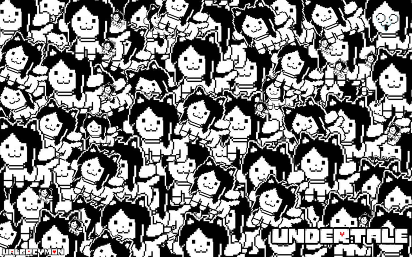 Temmie, Undertale, pixel art, HD Desktop Wallpaper