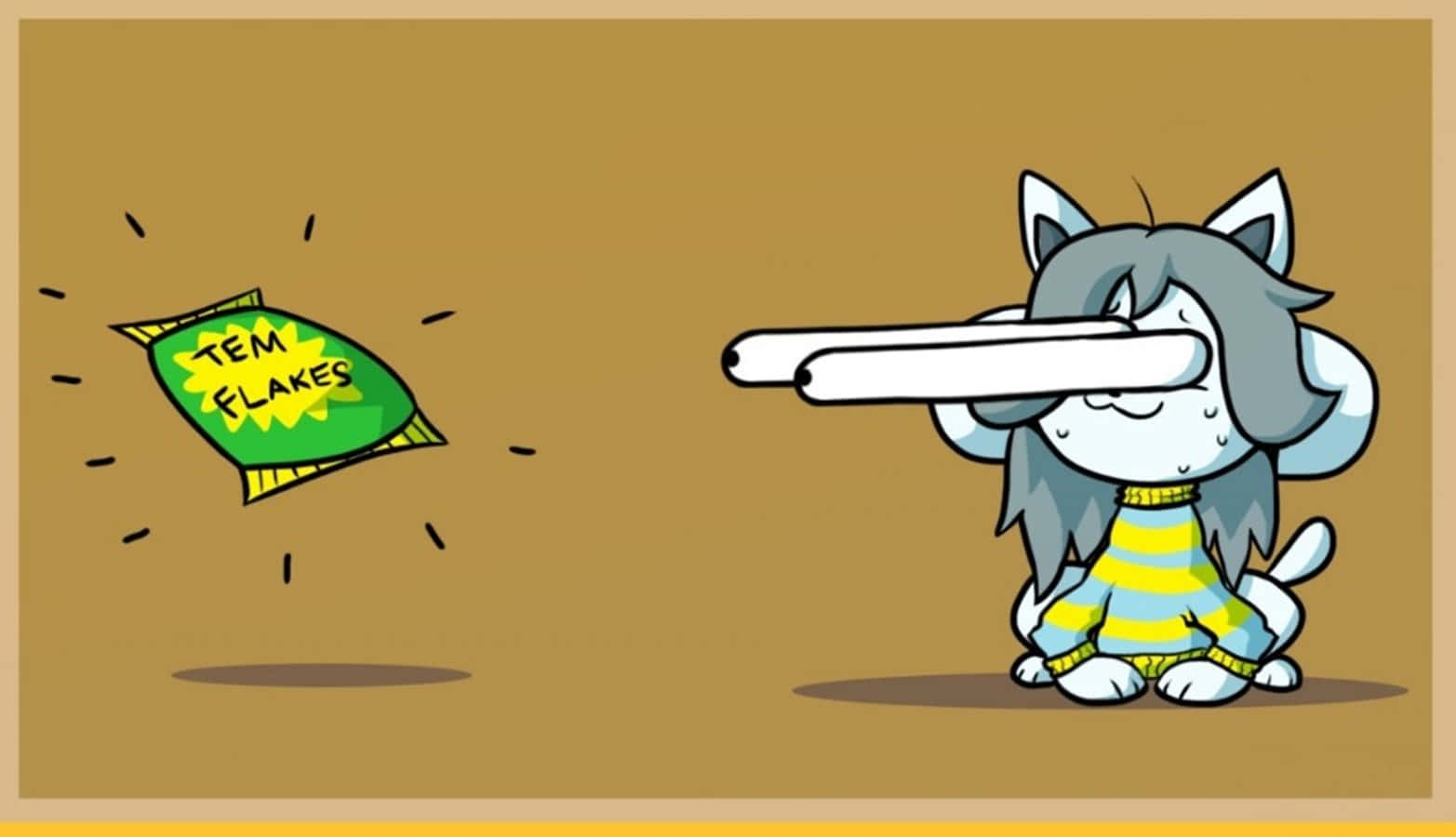 Temmie, Undertale, gray hair, HD Desktop Wallpaper