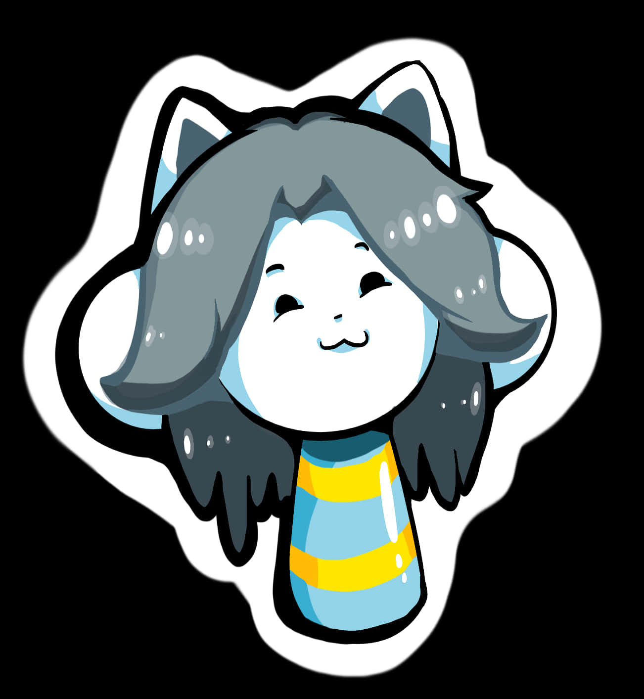 Temmie, Undertale, grey hair, HD Phone Wallpaper