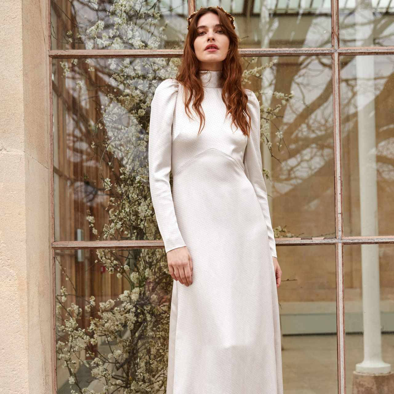 Temperley London, white dress, textured gown, HD Desktop Wallpaper