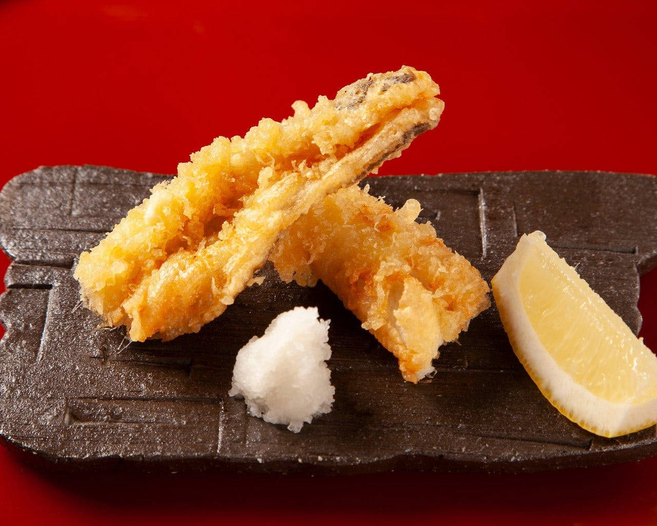 Tempura, Lemon, White sauce, HD Desktop Wallpaper