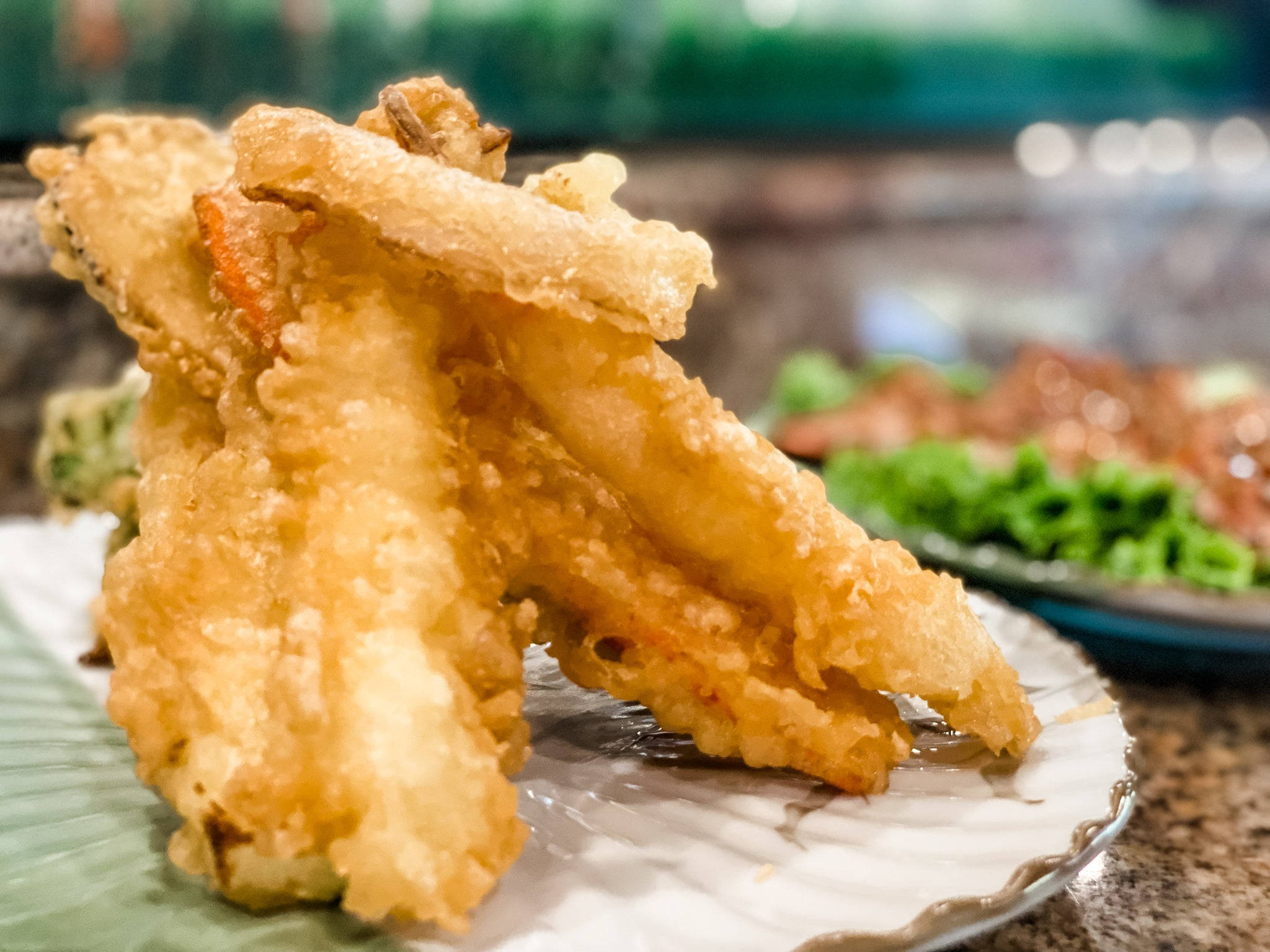 Tempura, vegetable meal, golden, Full HD Desktop Wallpaper
