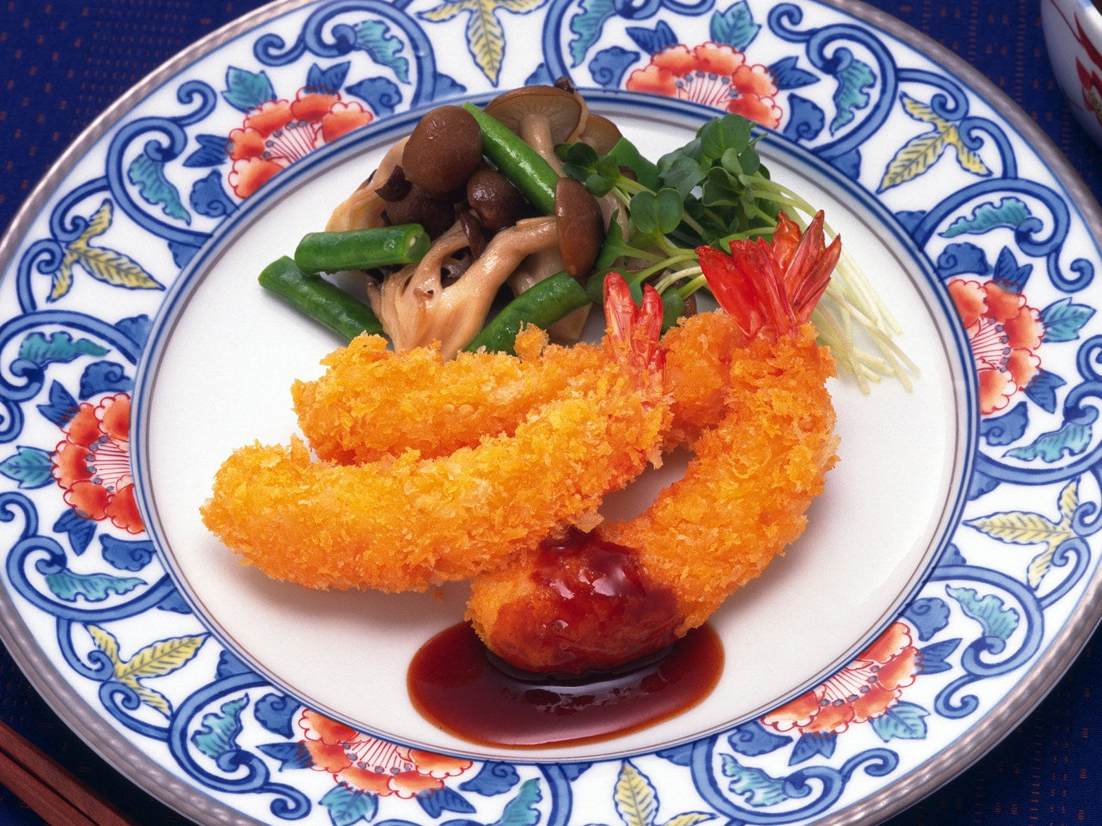 Tempura, mushrooms, shrimp tempura, HD Desktop Wallpaper