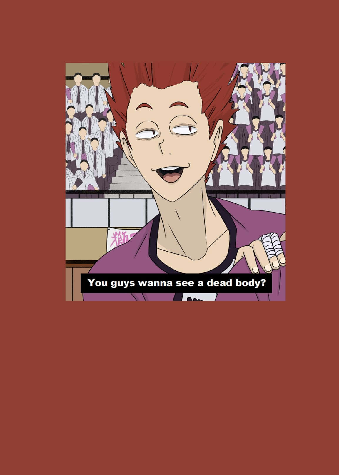 Tendo Satori, red-haired anime character, gymnasium, HD Phone Wallpaper