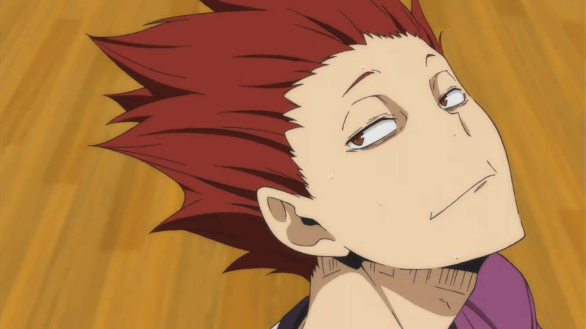 Tendo Satori, red-haired anime character, wooden floor, Full HD Desktop Wallpaper