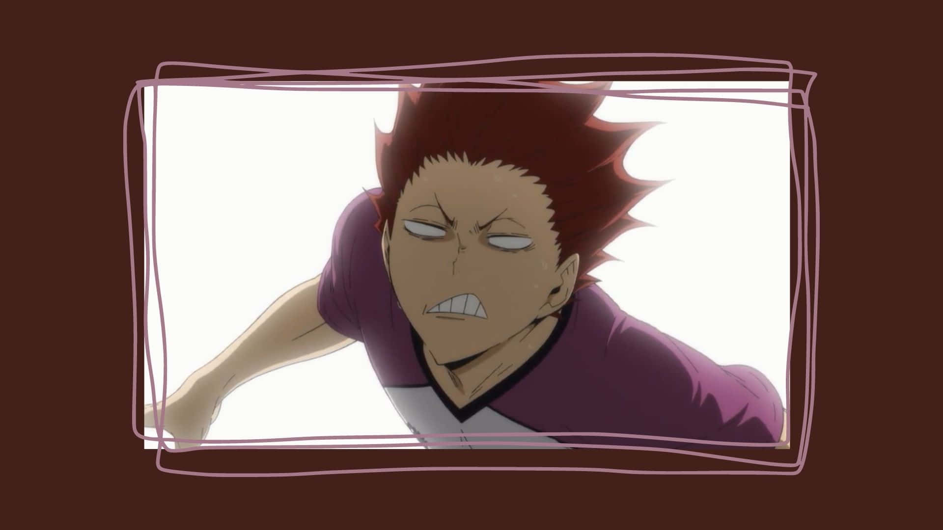Tendo Satori, spiky red hair, determined grimace, Full HD Desktop Wallpaper