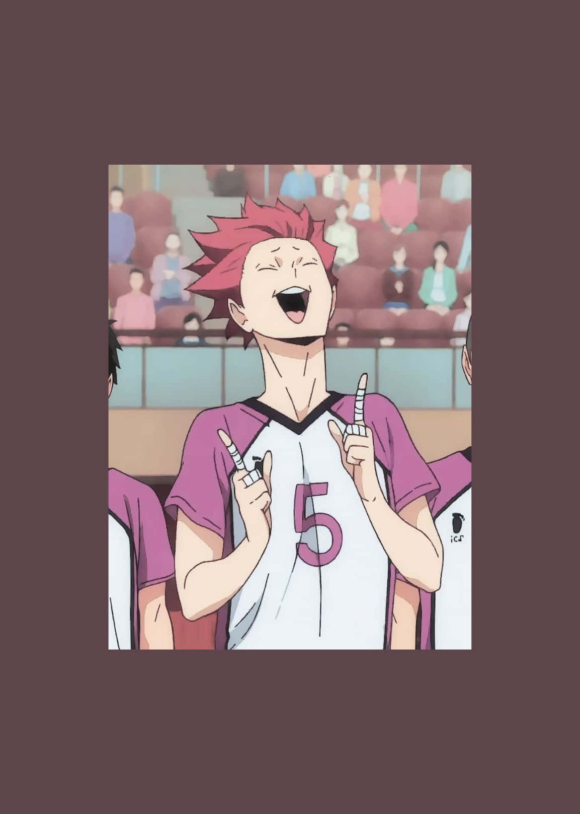 Tendo Satori, spiky red hair, gymnasium, HD Phone Wallpaper