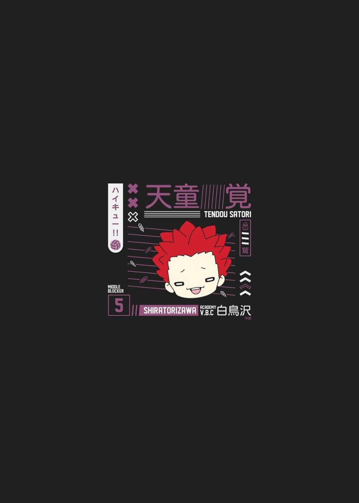 Tendo Satori, volleyball court, red spiky hair, HD Phone Wallpaper