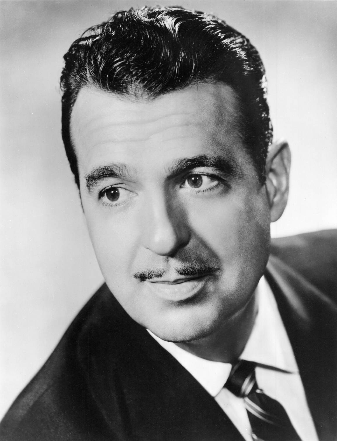 Tennessee Ernie Ford, black and white portrait, mustache, HD Phone Wallpaper