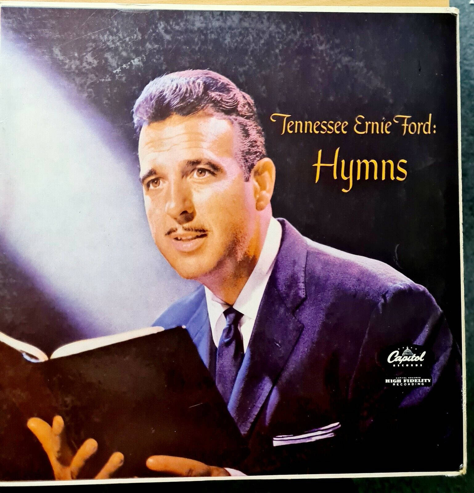 Tennessee Ernie Ford, gospel hymns album, dark suit, HD Phone Wallpaper