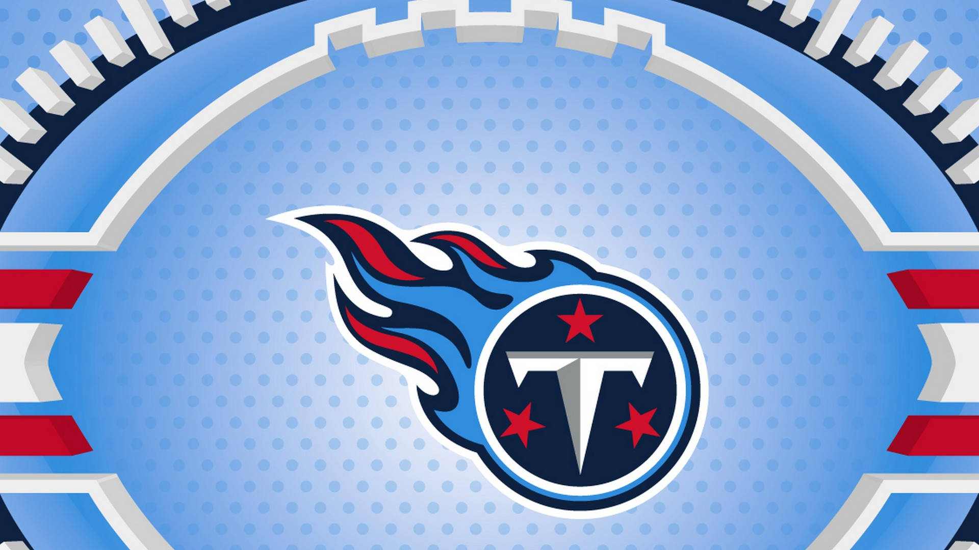 Tennessee Titans, football blue logo, blue circular frame, Full HD Desktop Wallpaper