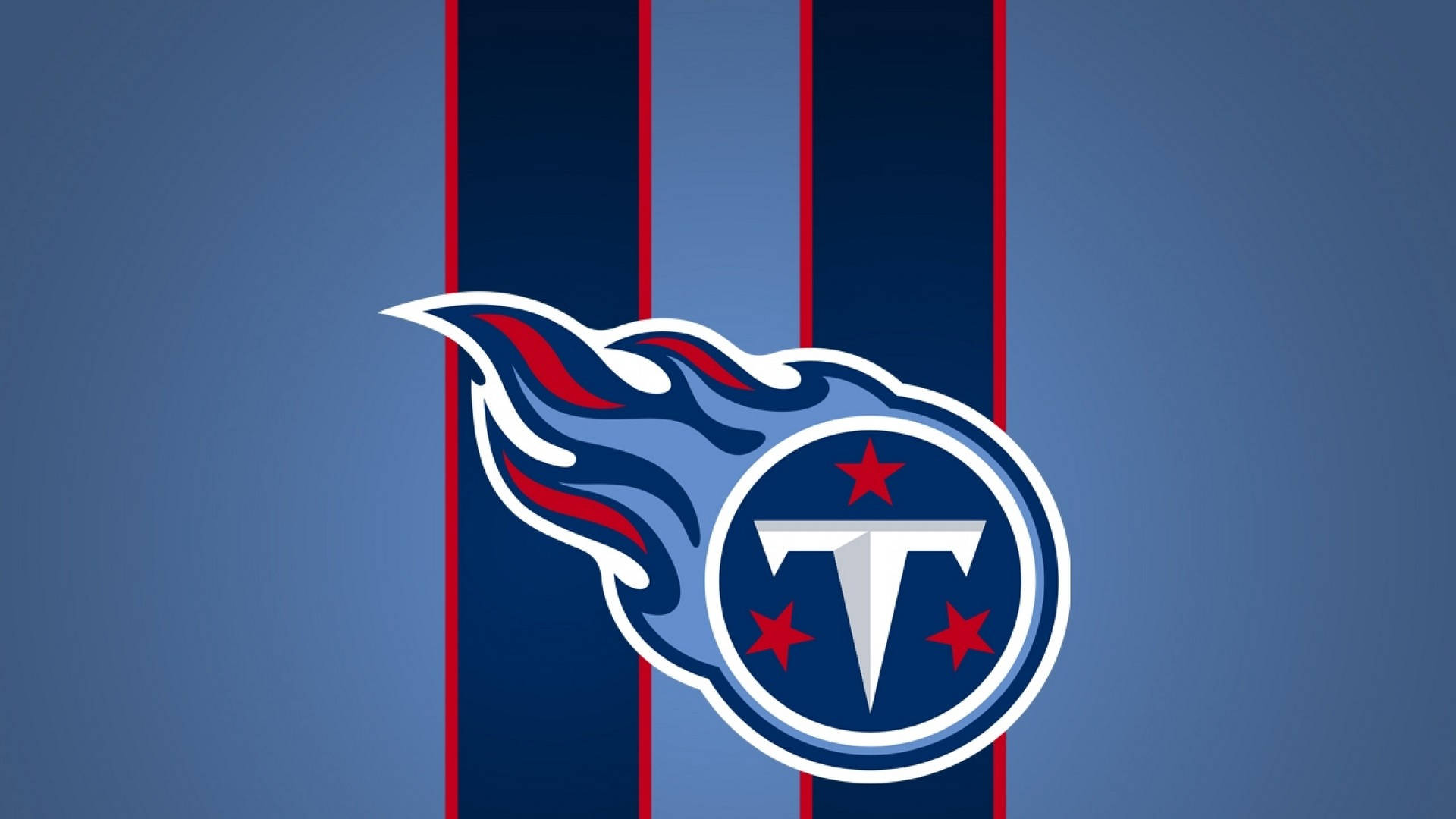 Tennessee Titans, blue red and white stripes, gradient blue background, Full HD Desktop Wallpaper