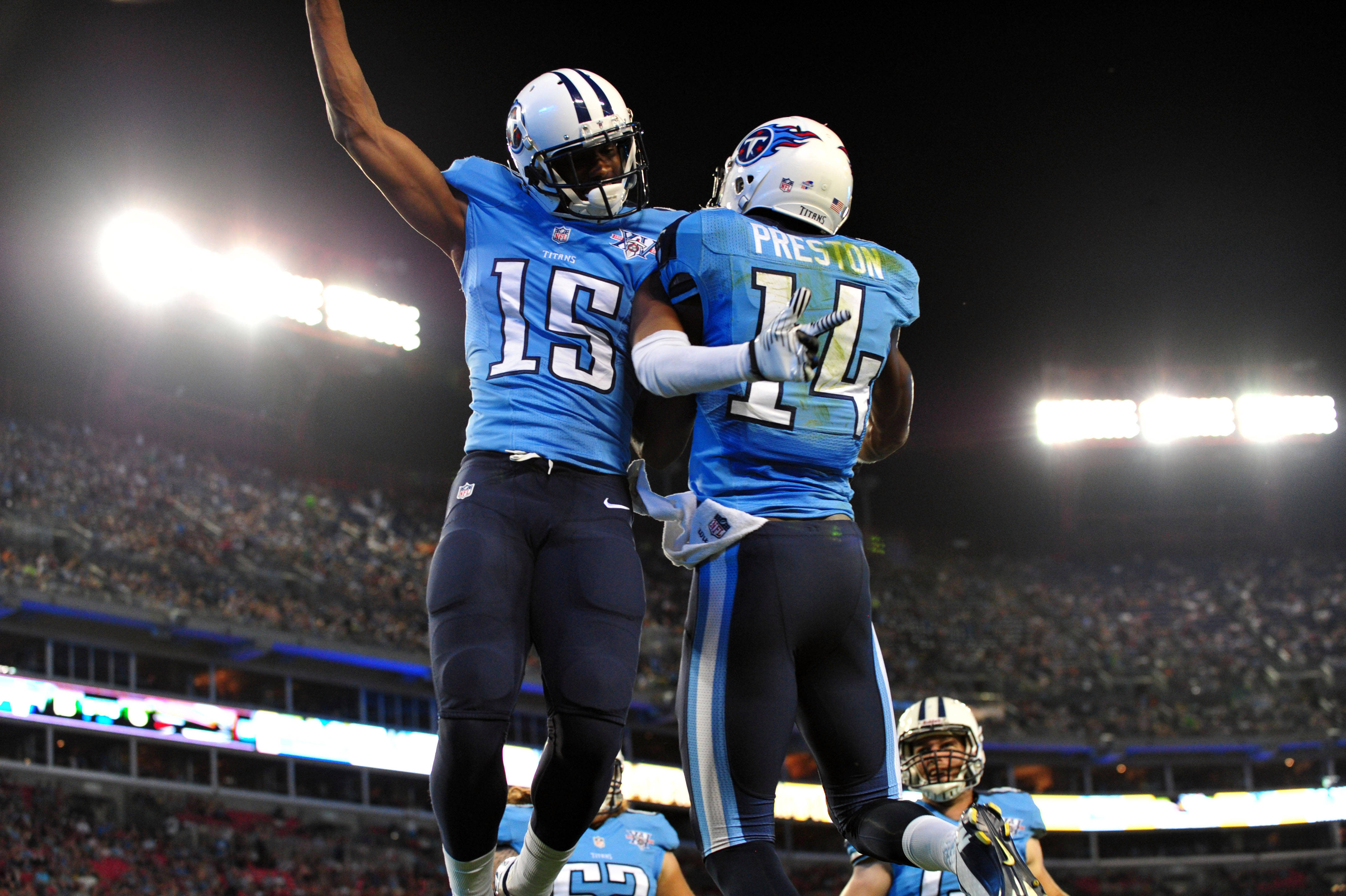 Tennessee Titans, football players, touchdown, 4K Desktop Wallpaper