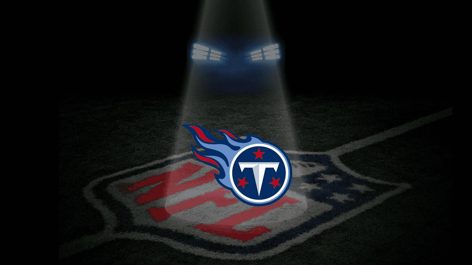 Tennessee Titans, logo, football field, Full HD Desktop Wallpaper
