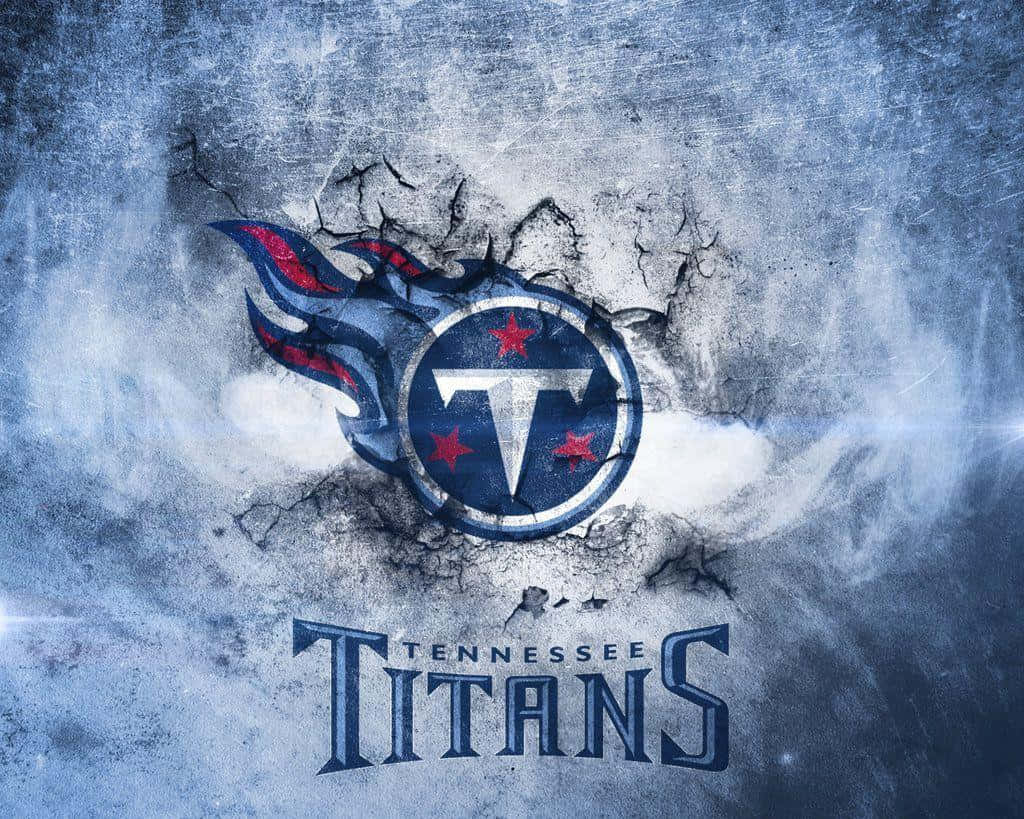 Tennessee Titans, blue red and white stars, cracked concrete, SD Desktop Wallpaper