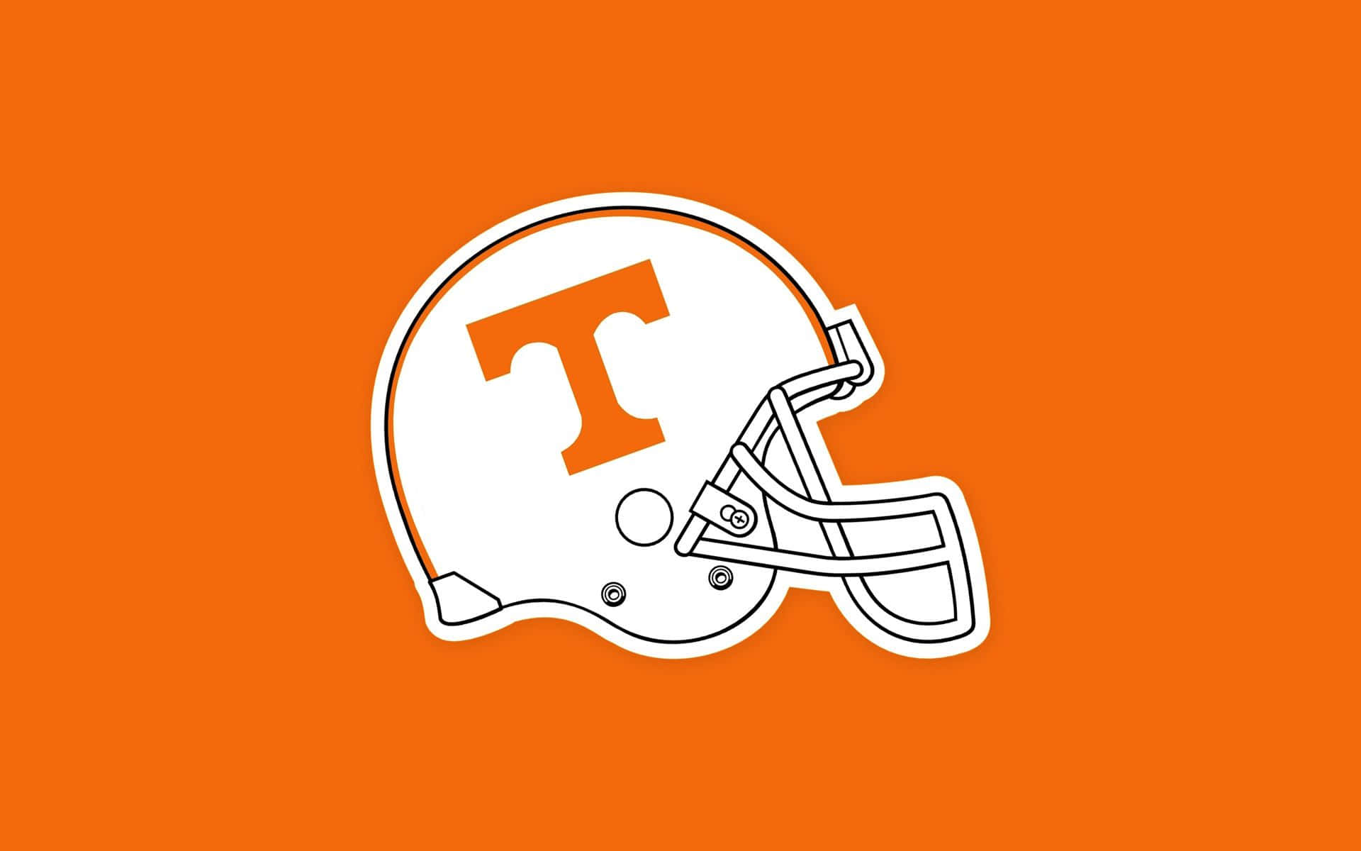 Tennessee Volunteers, white football helmet, orange 'T' logo, Full HD Desktop Wallpaper