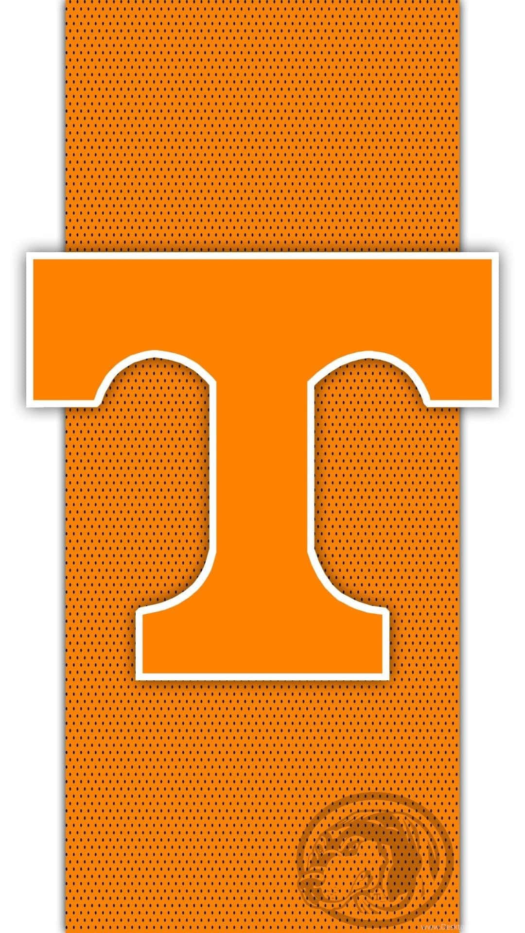 Tennessee Volunteers, orange, white outline, Full HD Phone Wallpaper