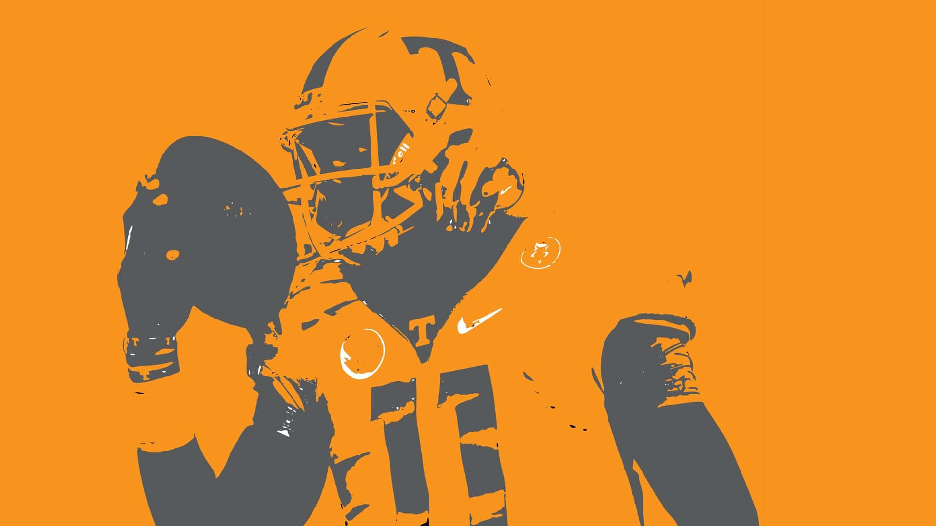 Tennessee Volunteers, orange, gray, Full HD Desktop Wallpaper