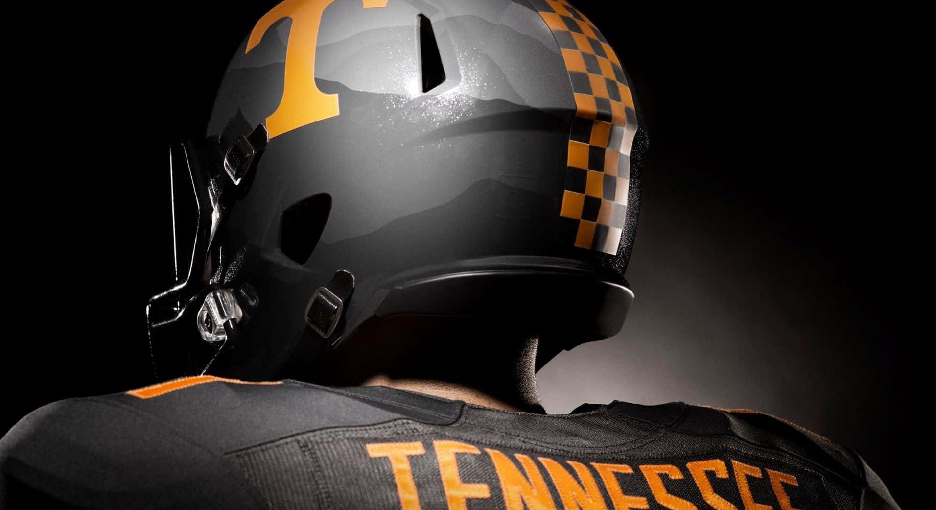 Tennessee Volunteers, football helmet, black and orange design, HD Desktop Wallpaper