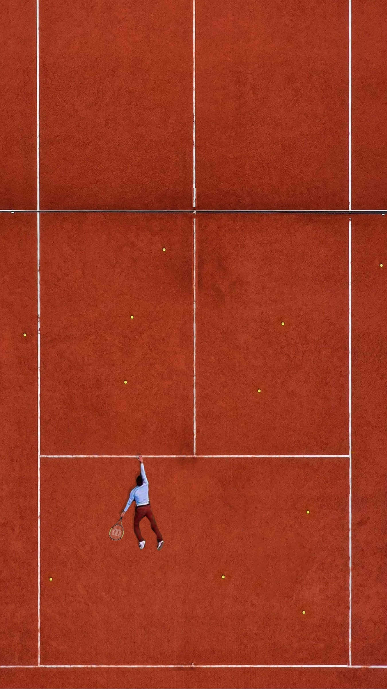 clay court, tennis player, mid-serve, Full HD Phone Wallpaper