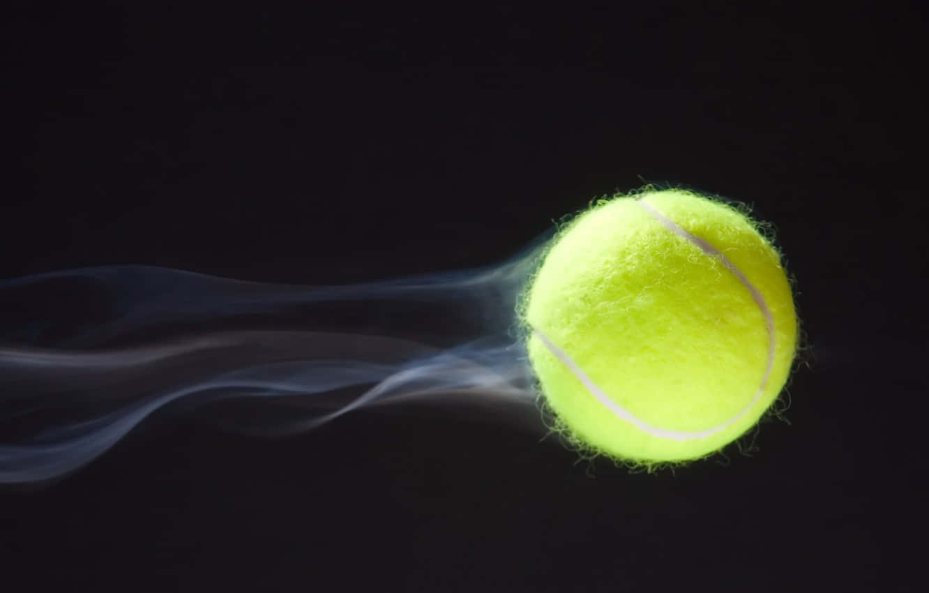 tennis ball, bright yellow, black void, HD Desktop Wallpaper