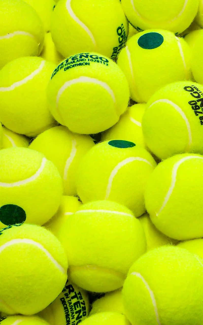 Tennis Ball, bright yellow, fuzzy texture, HD Phone Wallpaper