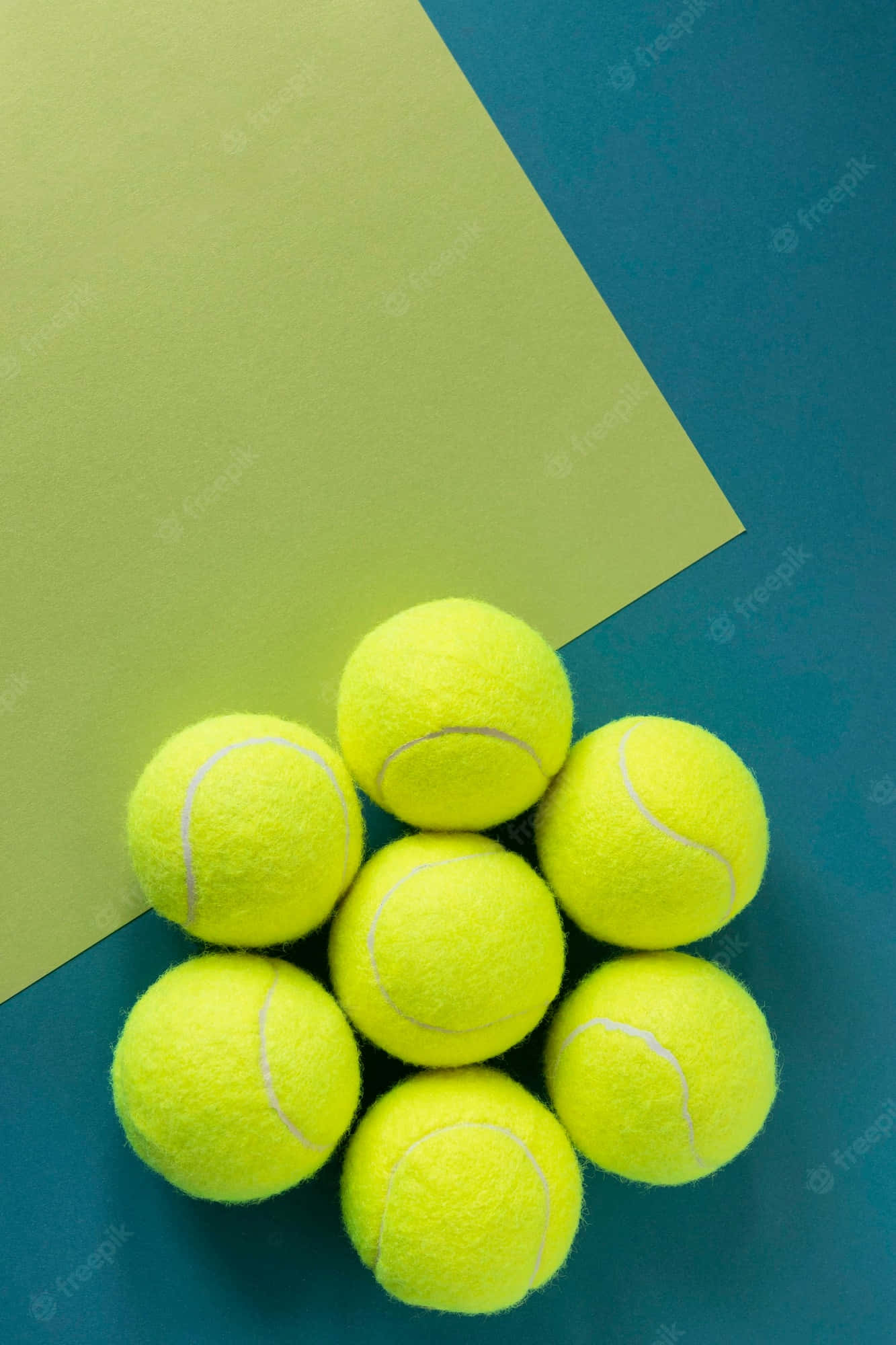 tennis ball, yellow, teal, Full HD Phone Wallpaper