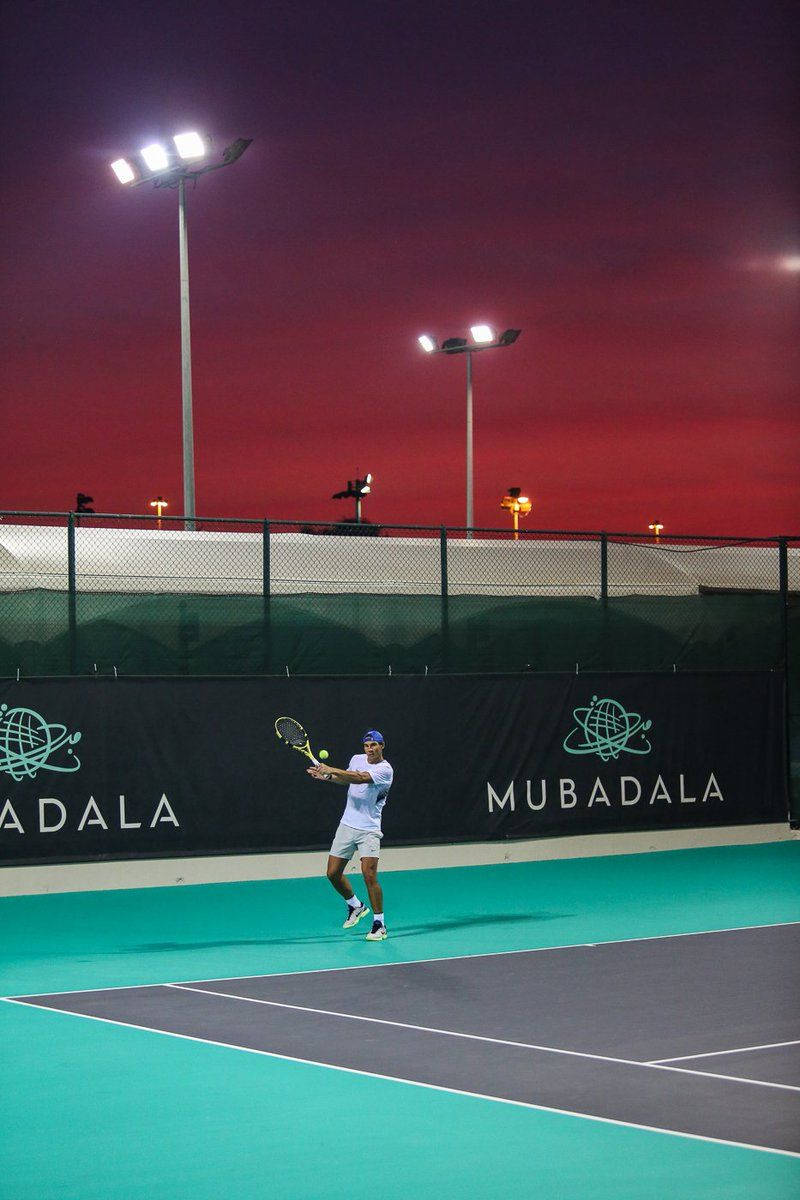 Tennis Phone, red twilight sky, bright lights, SD Phone Wallpaper