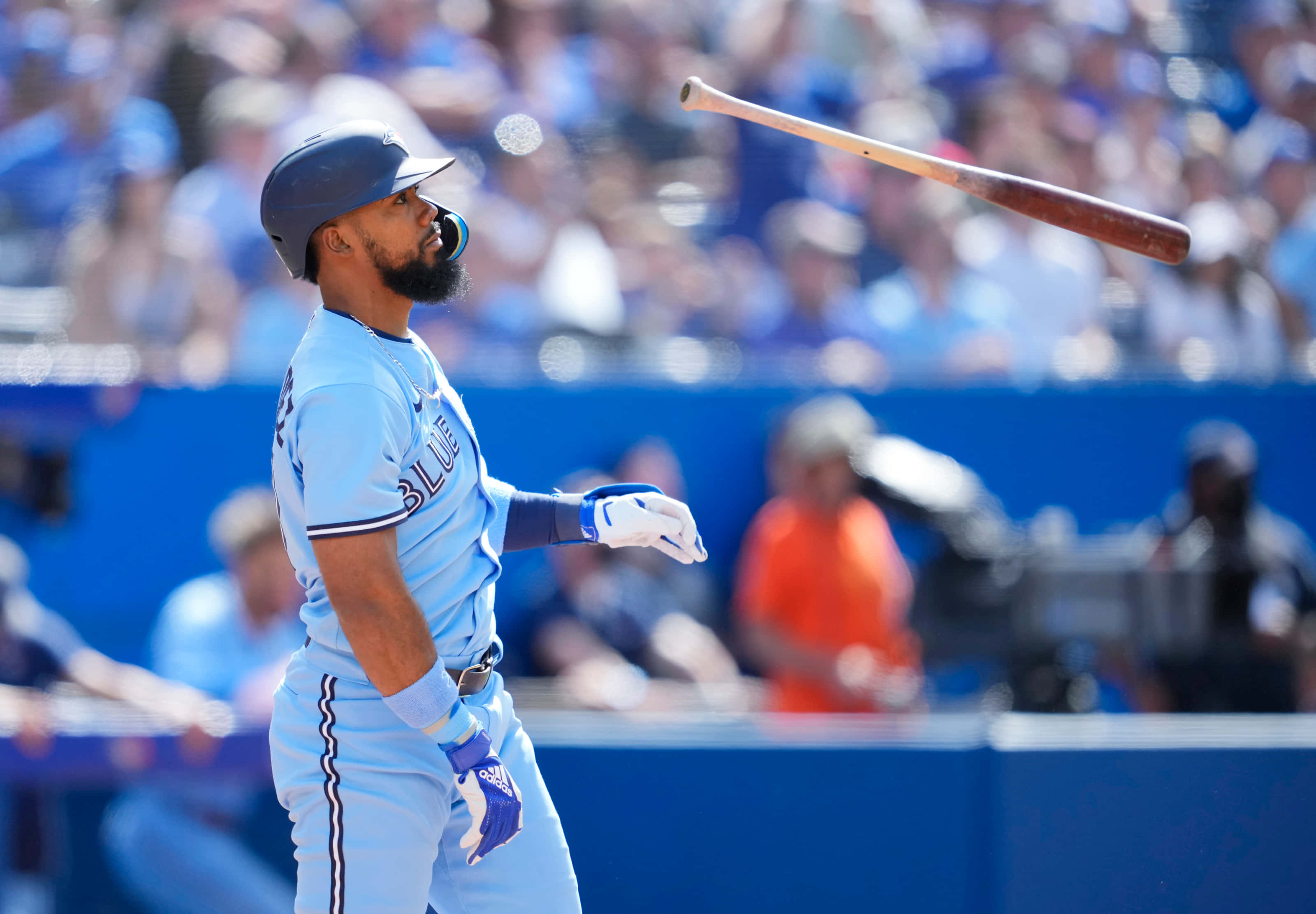 Teoscar Hernandez, bat flip, baseball player, 2K Desktop Wallpaper