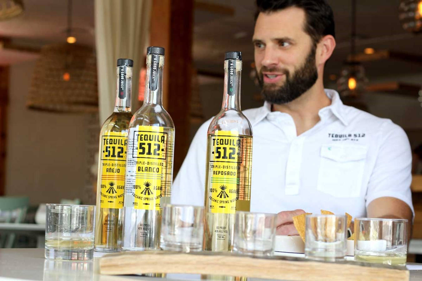 Tequila 512, bartender, beard, HD Desktop Wallpaper